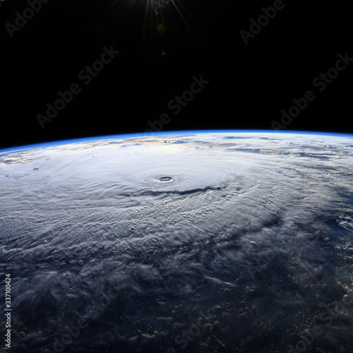 Fototapeta Naklejka Na Ścianę i Meble -  Global storm space vortex Celia (Elements of this image furnished by NASA)