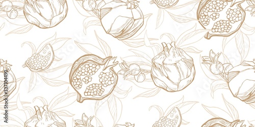 Vector graphic image grenades.  Background for wedding invitations, greeting cards, print, gift wrap, manufacturing, fabric.