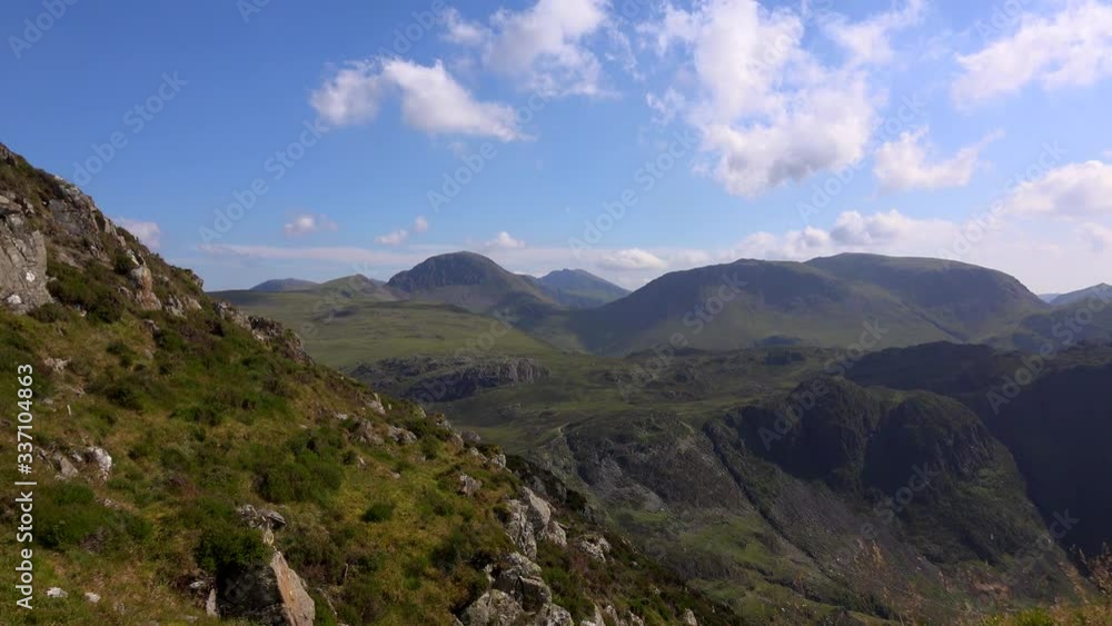 Mountains of the lake district national park in England UK 4K Mountains of the lake district national park in England UK 4K