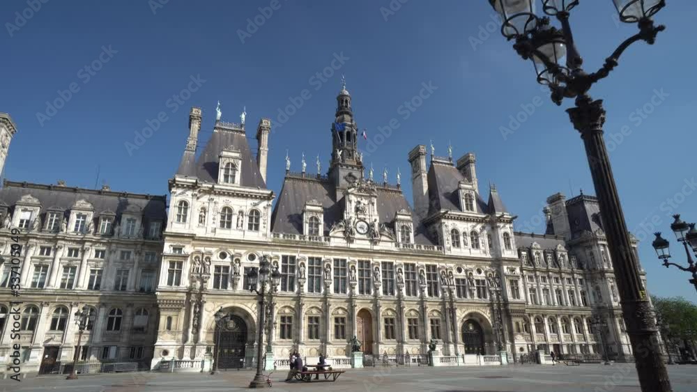 Hotel de Ville (Town Hall) in Paris, is the building housing the City of Paris's administration since 1357 Hotel de Ville (Town Hall) in Paris, is the building housing the City of Paris's administration since 1357
