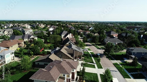 Neighborhood in Nebraska, aerial