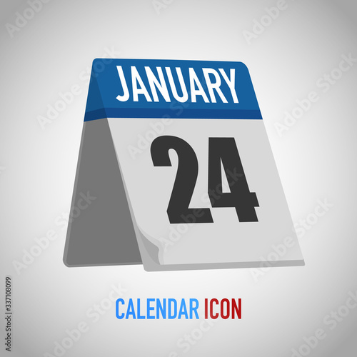 Table calendar. Date, day, month. Vector illustration background for reminder, app, UI, event, holiday, office document, icon and logo. isolated flat object and symbol. from year collection