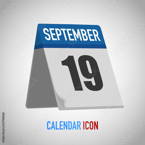 Beautiful table style calendar. Date, day, month. Vector illustration background for reminder, app, UI, event, holiday, office document, icon, logo. isolated flat object and symbol. year collection