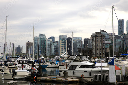 Vancouver, America - August 18, 2019: Vancouver view from Stanley Park, Vancouver, America © PaoloGiovanni