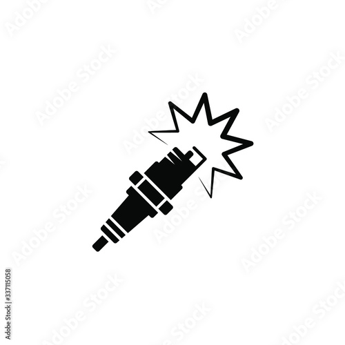 Spark plug icon template