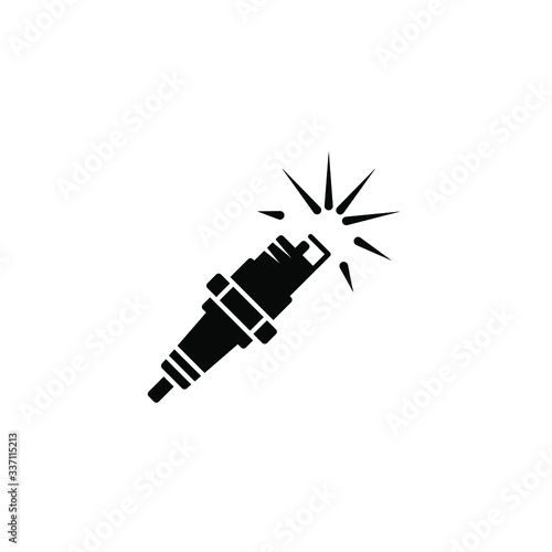 Spark plug icon template