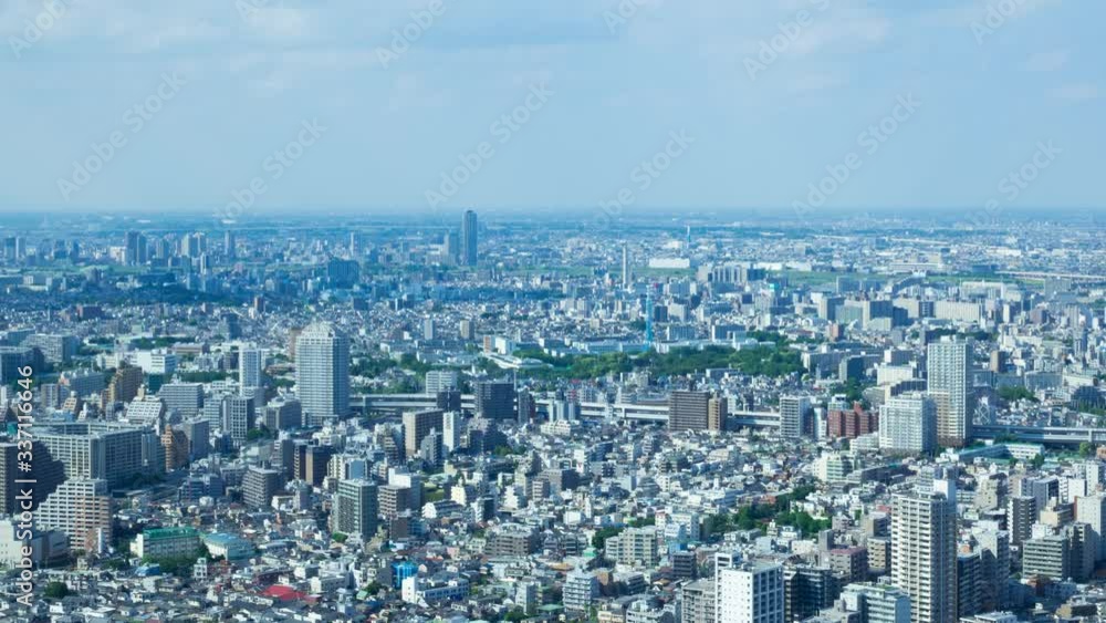 東京 タイムラプス 池袋から鳥瞰で望む街並み 2019年5月 東京 タイムラプス 池袋から鳥瞰で望む街並み 2019年5月