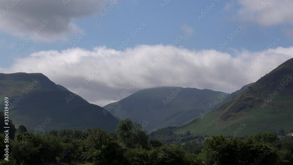 Mountains of the lake district national park in England UK 4K Mountains of the lake district national park in England UK 4K