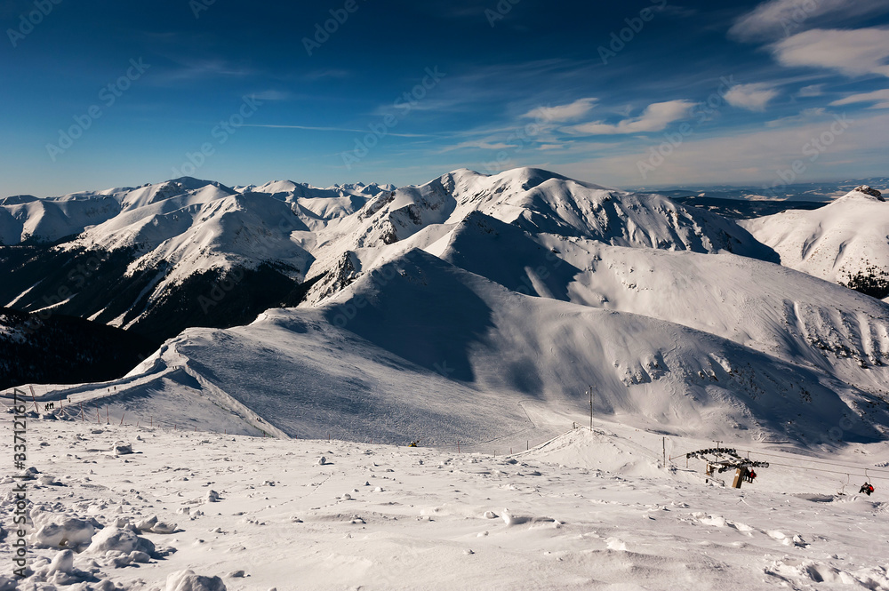 Panorama Tatr, widok z Kasprowego Wierchu