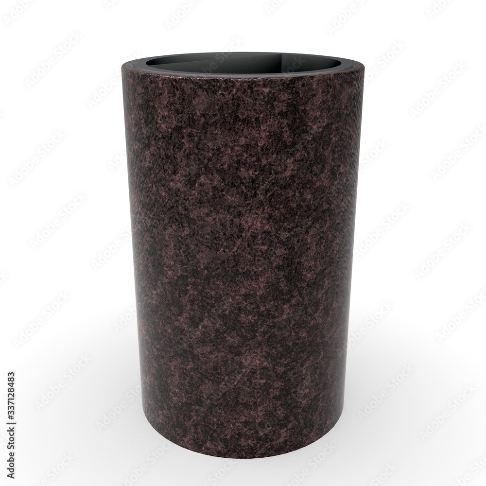 3d model urn Keln Maroon Granite 3d model urn Keln Maroon Granite