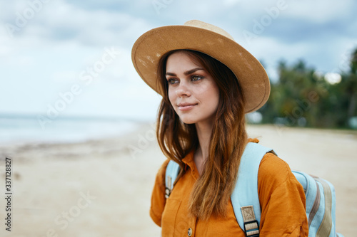 young woman on the beach