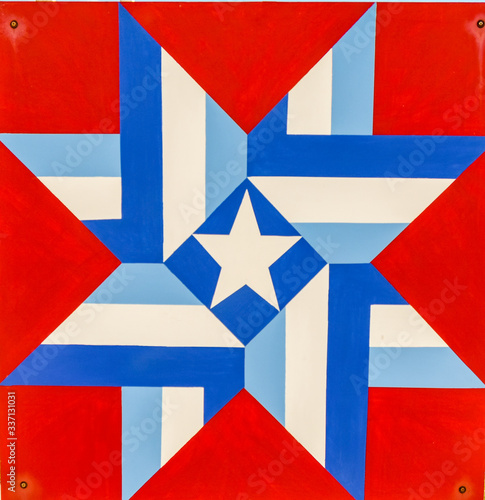 Interwoven Star Staples Veteran Park MN close up