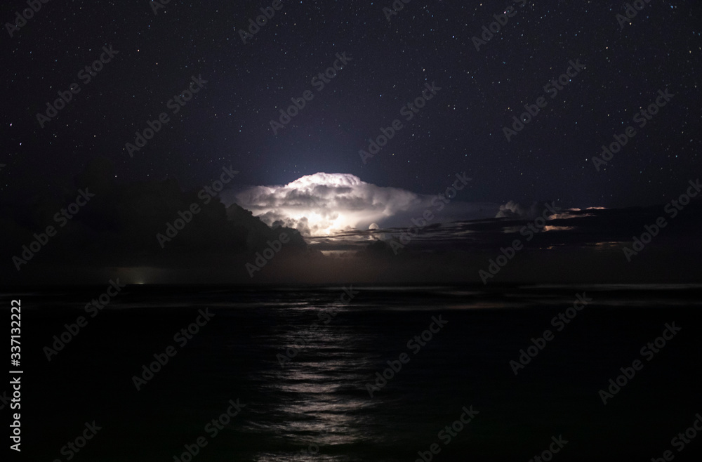 Thunderstorm over the Sea