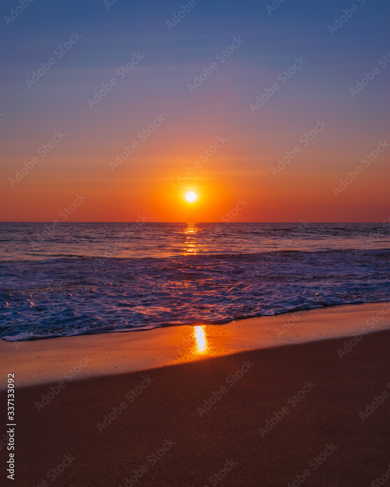 Beautiful sunset in Acapulco's beach Beautiful sunset in Acapulco's beach