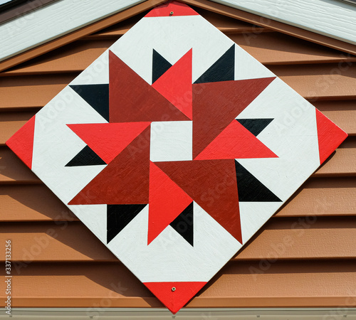 Garage behind Sacred Heart Catholic School Staples close up