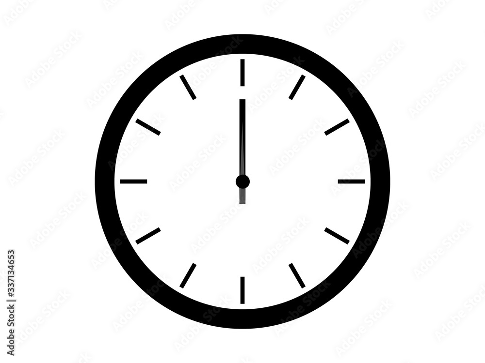 Clock icon symbol in classic flat style isolated on background for your web site design logo, app or UI. EPS10 Clock icon symbol in classic flat style isolated on background for your web site design logo, app or UI. EPS10