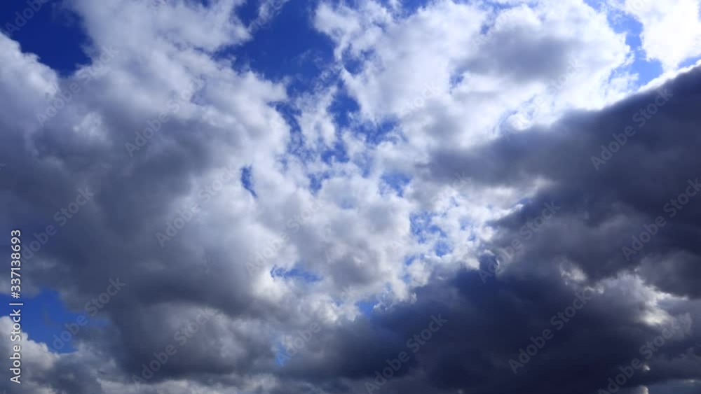 雨雲と青空 タイムラプス 雲の動き 雨雲と青空 タイムラプス 雲の動き