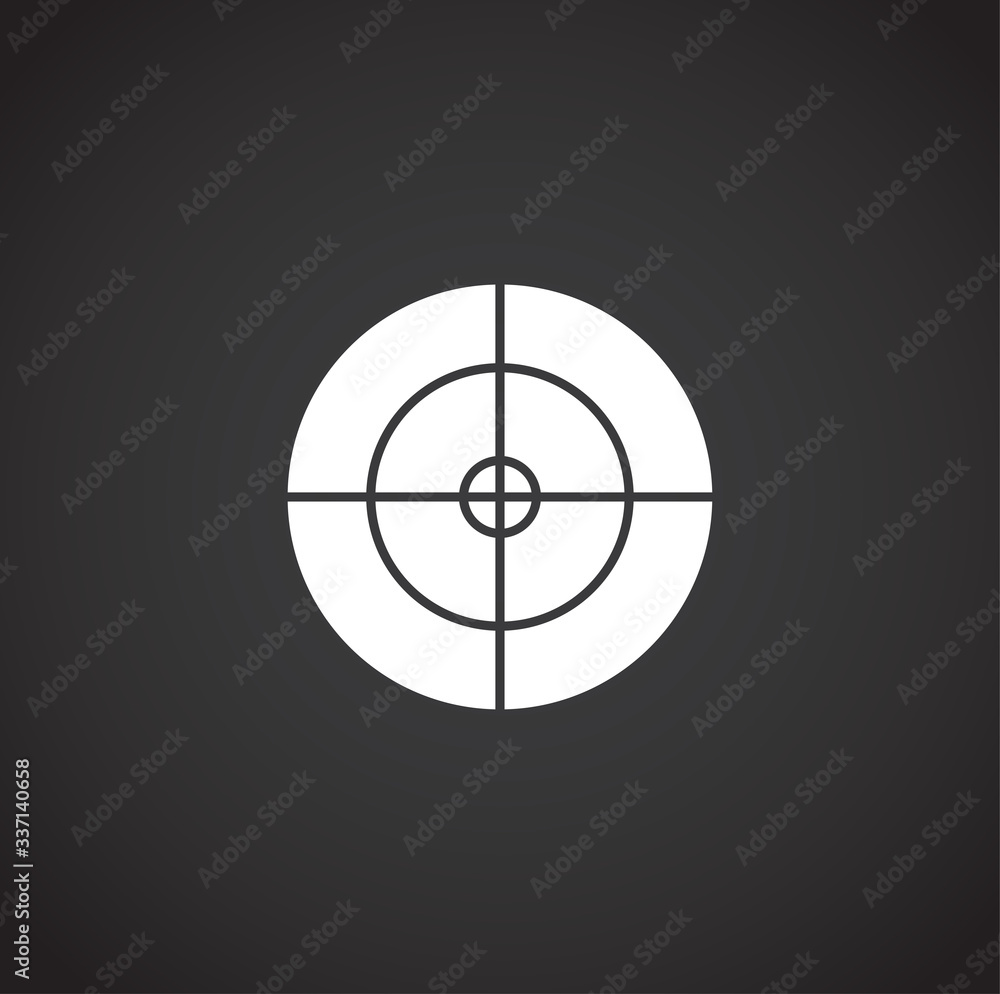 Aim related icon on background for graphic and web design. Creative illustration concept symbol for web or mobile app Aim related icon on background for graphic and web design. Creative illustration concept symbol for web or mobile app