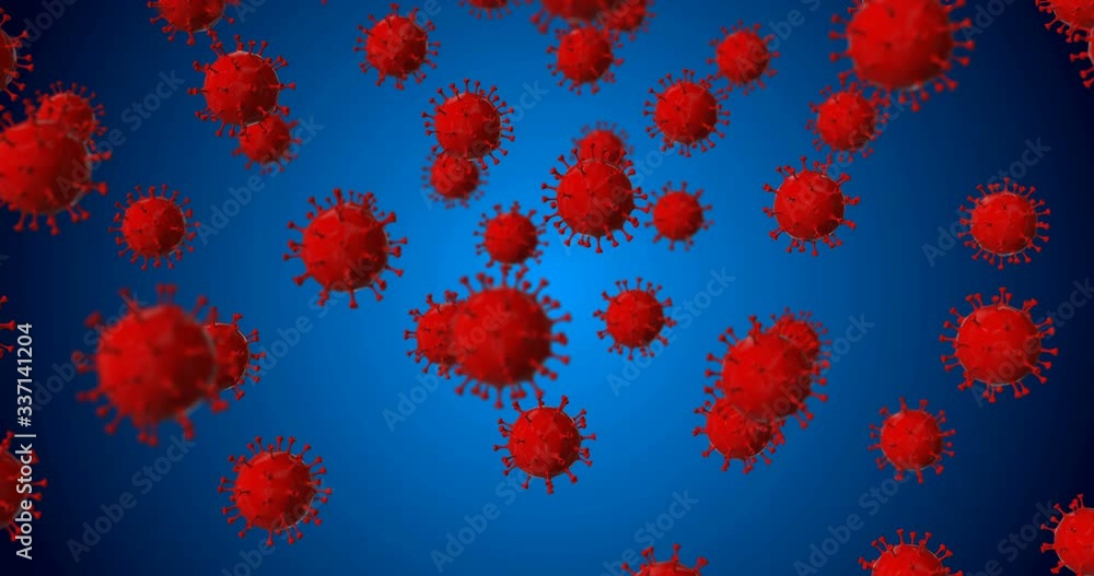 red covid falling slow motion red covid falling slow motion