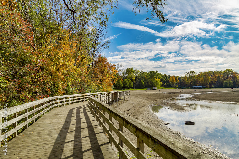 Beautiful autumn view at Kelso conservation area