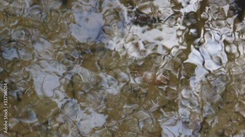 water flowing into the water photo