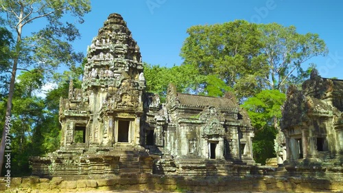 Ruins of the Ancient Thommanon Temple in Angkor Wat Complex, Siem Reap, Cambodia photo