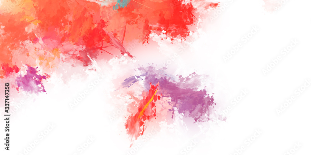 Fototapeta premium Brushed Painted Abstract Background. Brush stroked painting. Strokes of paint. 2D Illustration.