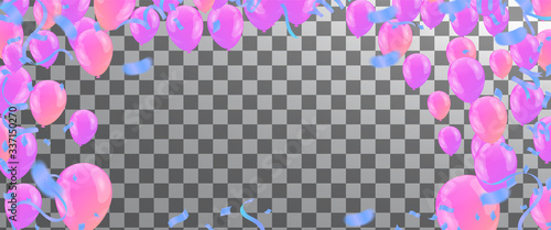 Colorful birthday background with place for text