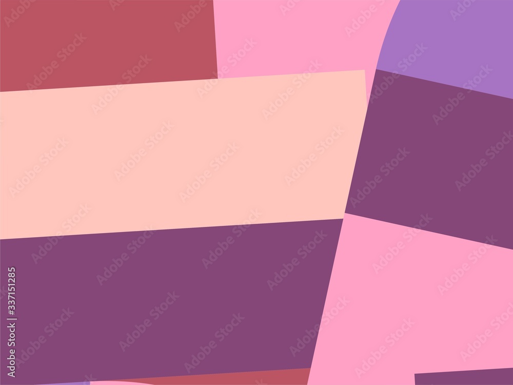 Beautiful of Colorful Art Purple, Pink and Red. Abstract Modern Blurred Shape. Image for Background or Wallpaper