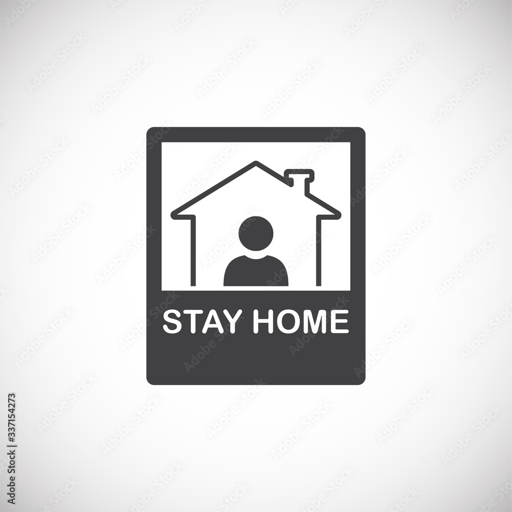 Self isolation related icon on background for graphic and web design. Creative illustration concept symbol for web or mobile app Self isolation related icon on background for graphic and web design. Creative illustration concept symbol for web or mobile app