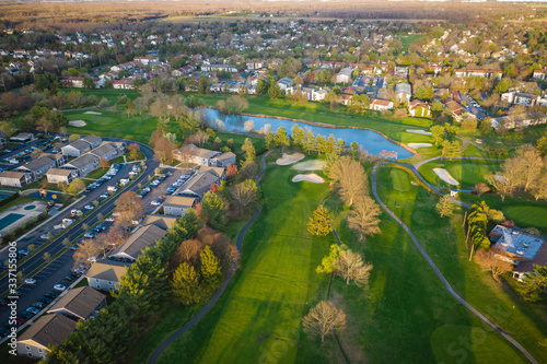 Drone Golf Course Plainsboro Princeton New Jersey