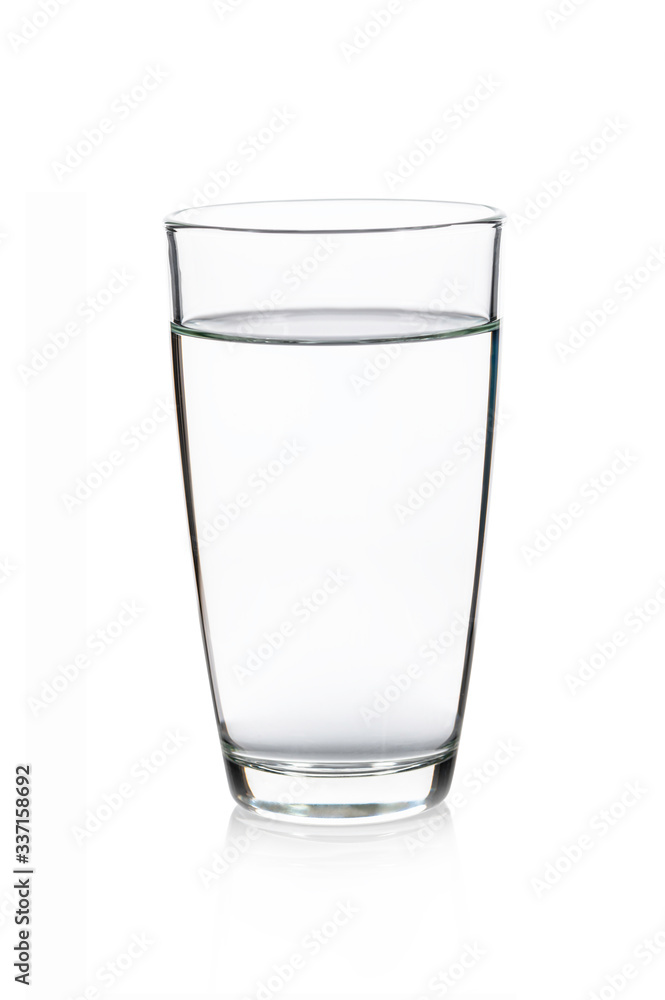 Glass of water isolated on white background. Glass of water isolated on white background.