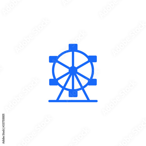 Ferris wheel icon template 