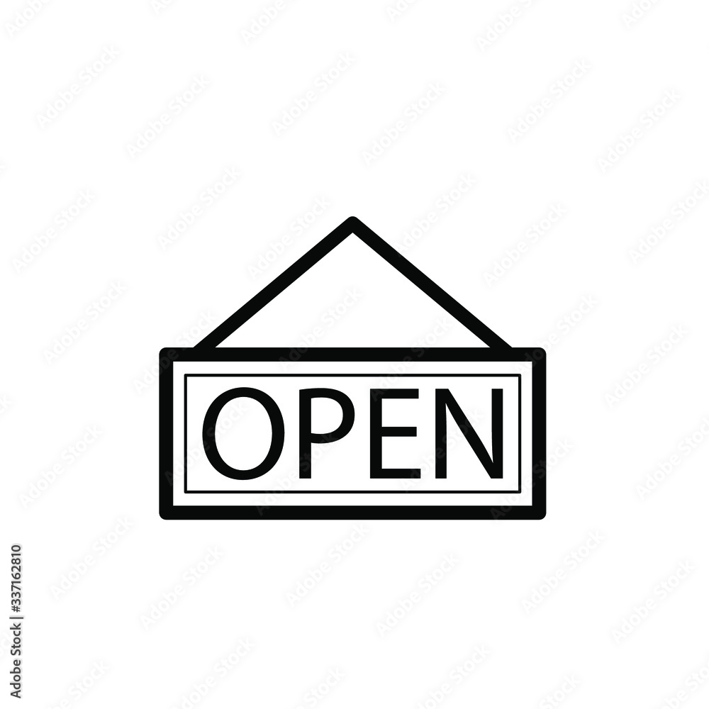 Open Icon Vector Emblem Isolated , Shop Banner Frame Board Element Graphic Template Logo Information, Outline Solid BAckground White
Open Icon Vector Emblem Isolated , Shop Banner Frame Board Element Graphic Template Logo Information, Outline Solid BAckground White