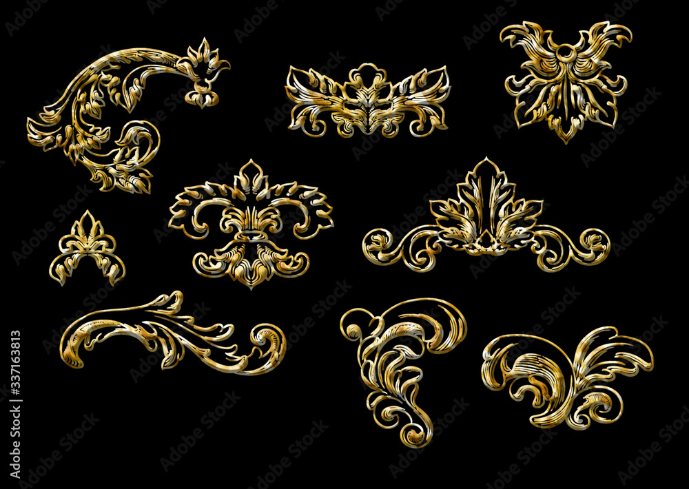 3d pattern with black background 3d pattern with black background