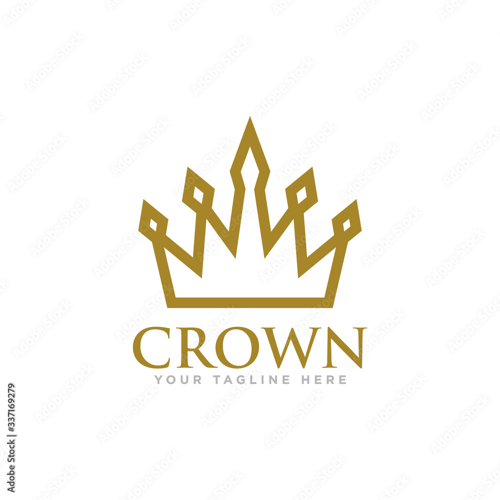 Crown Logo Icon Design Vector