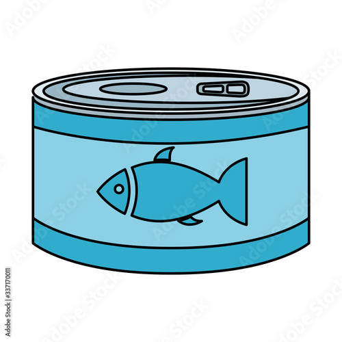 can tuna food isolated icon vector illustration design