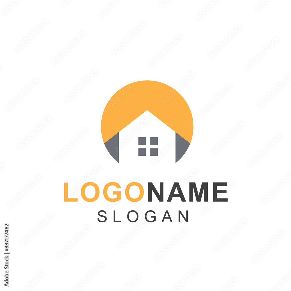 home service logo design with circle home service logo design with circle