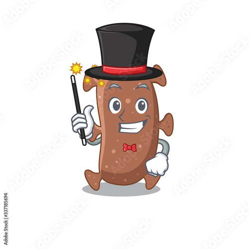 An attractive Magician of actinomyces israelii cartoon design