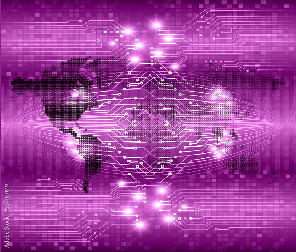 cyber circuit future technology concept background