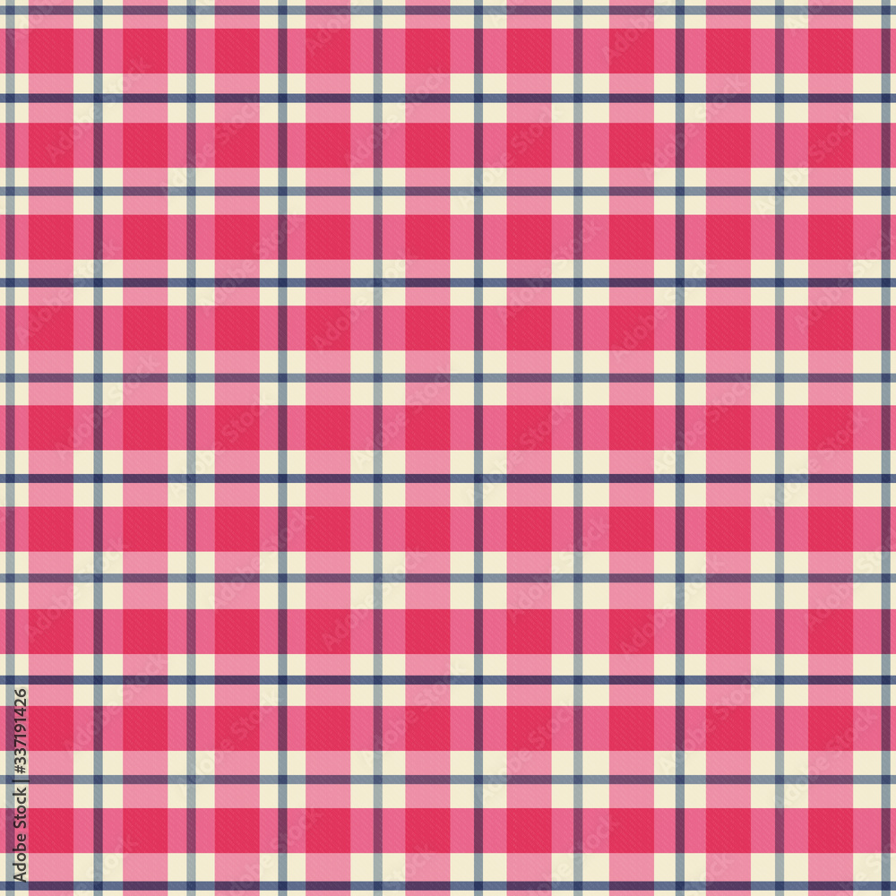 Red & Blue Seamless Plaid Pattern with Texture- Fabric - Background - Wallpaper Red & Blue Seamless Plaid Pattern with Texture- Fabric - Background - Wallpaper