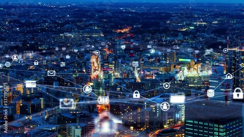 Wallpaper Mural 都市とネットワーク  Torontodigital.ca