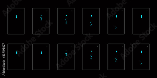 Water drop animation sprite sheet for animation. Animation for game, cartoon, motion or something else.