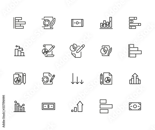 Big set of stock line icons.