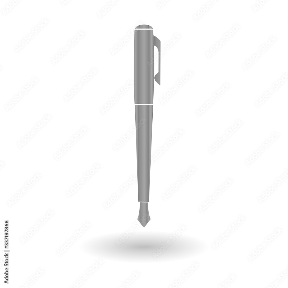 black realistic pen illustration black realistic pen illustration