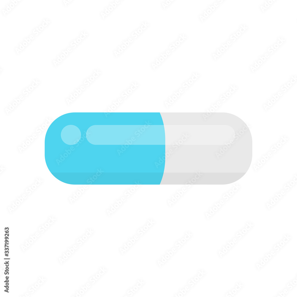 a capsule drug isolated on white background, icon blue capsule single, clip art capsules, medicines, tablets, capsules, drug of painkillers, antibiotics, vitamins, healthcare medical flat illustration a capsule drug isolated on white background, icon blue capsule single, clip art capsules, medicines, tablets, capsules, drug of painkillers, antibiotics, vitamins, healthcare medical flat illustration