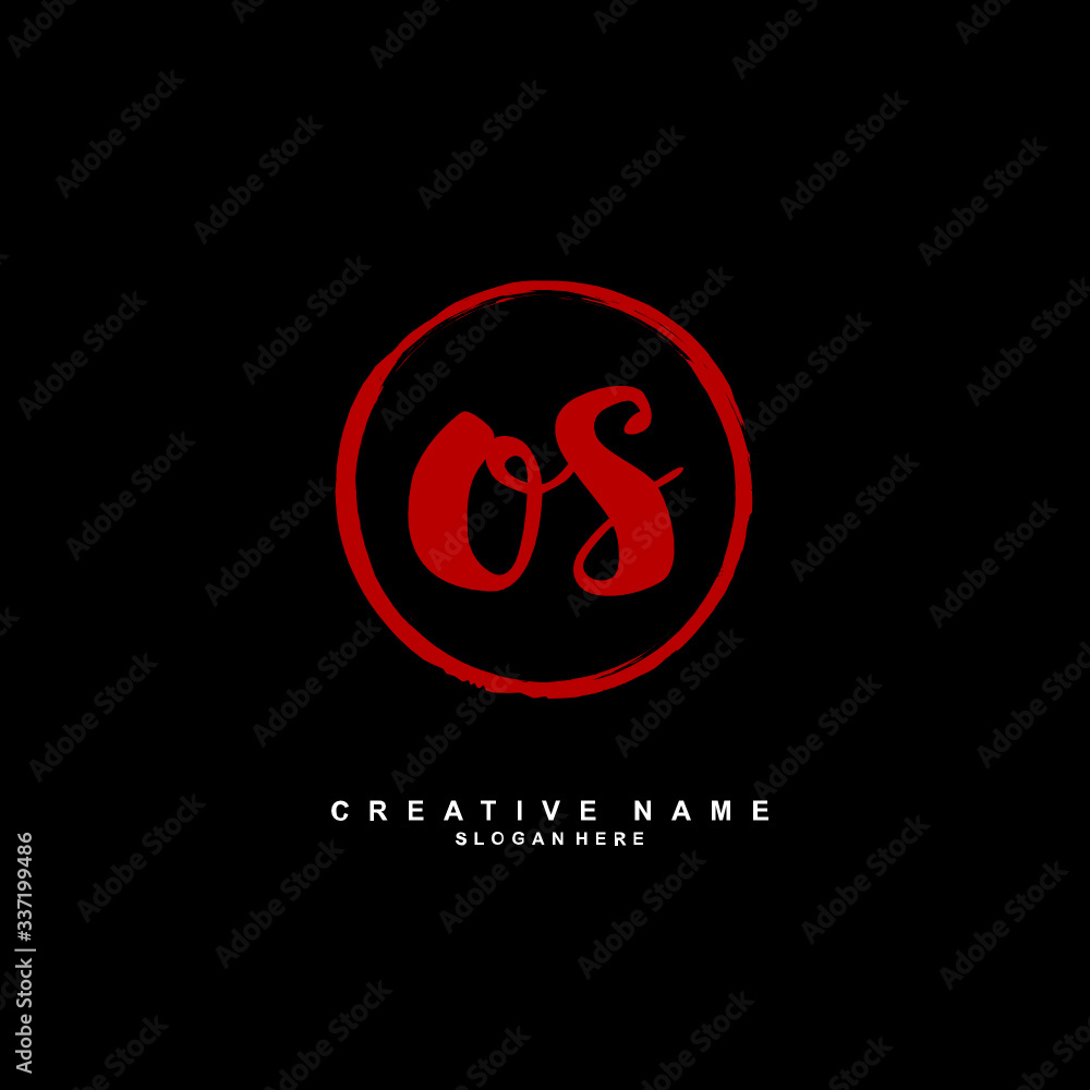 O S OS Initial logo template vector. Letter logo concept O S OS Initial logo template vector. Letter logo concept