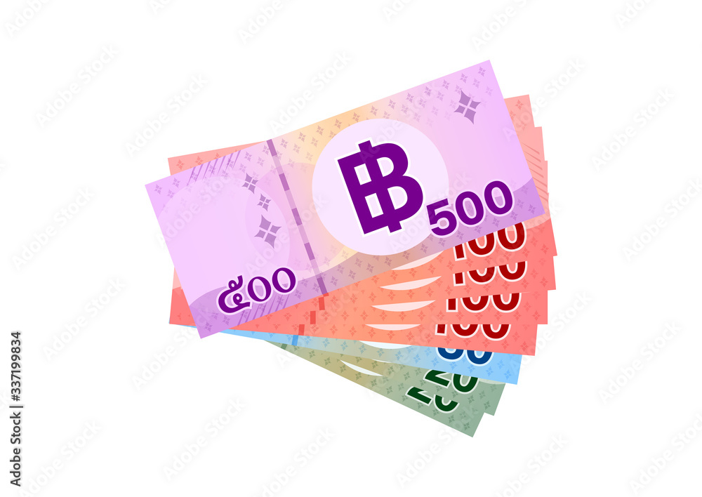 thai banknote money 990 baht isolated on white, thai currency nine hundred ninety THB concept, money thailand baht for flat icon style, illustration paper money with B symbol graphic thai banknote money 990 baht isolated on white, thai currency nine hundred ninety THB concept, money thailand baht for flat icon style, illustration paper money with B symbol graphic