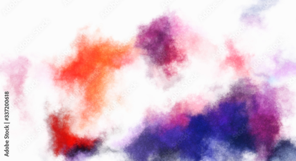 Obraz premium Watercolor painted background. Abstract Illustration wallpaper. Brush stroked painting. 2D Illustration.