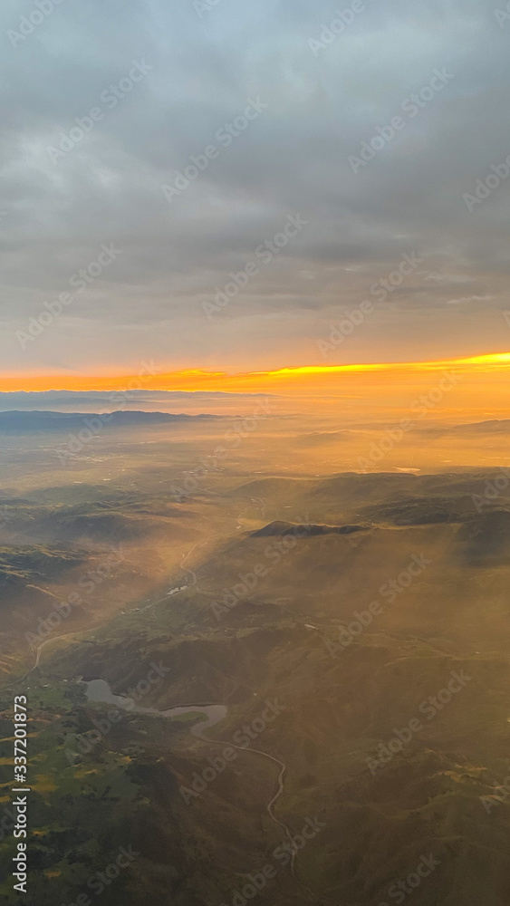 sunset over the sea